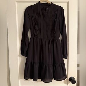 J-Crew Black Long Sleeve Dress
